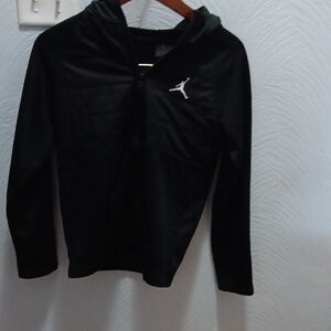 Jordan Black Zip-Up Jacket with Iconic Logo